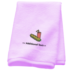 Personalised Sandwich and Drink Gift Towels Terry Cotton Towel